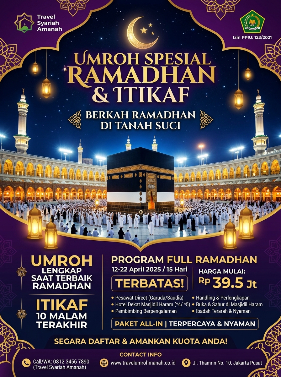 Umroh Spesial Ramadhan & Lailatul Qadar